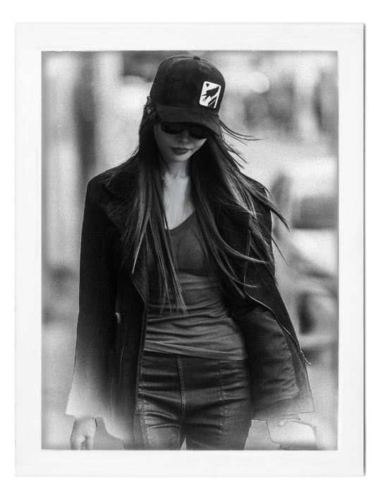 "LA CROW" Micro Suede Trucker Hat