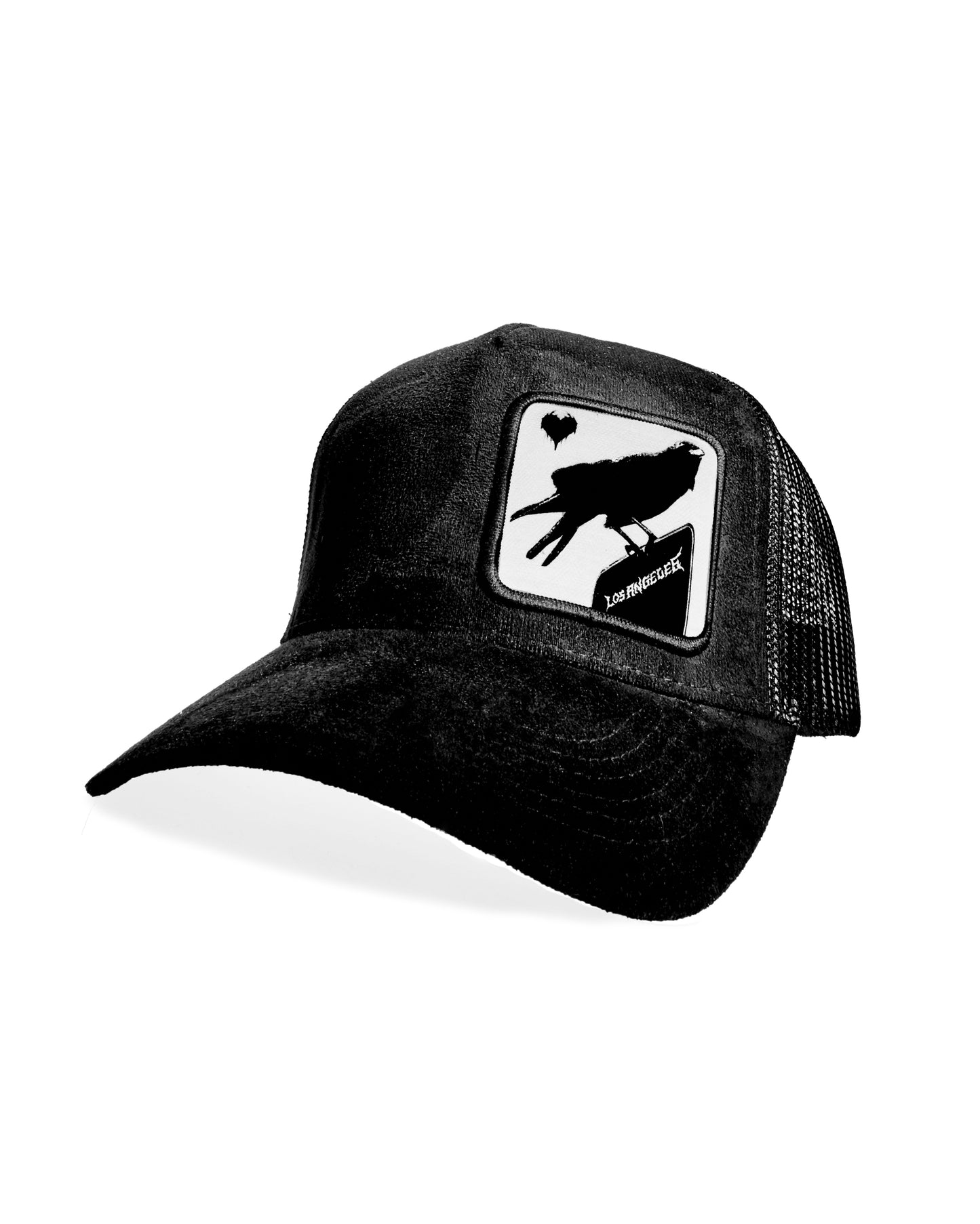 "LA CROW" Micro Suede Trucker Hat