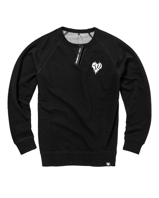 "I HEART U" LIGHT WEIGHT CREW NECK SWEATER