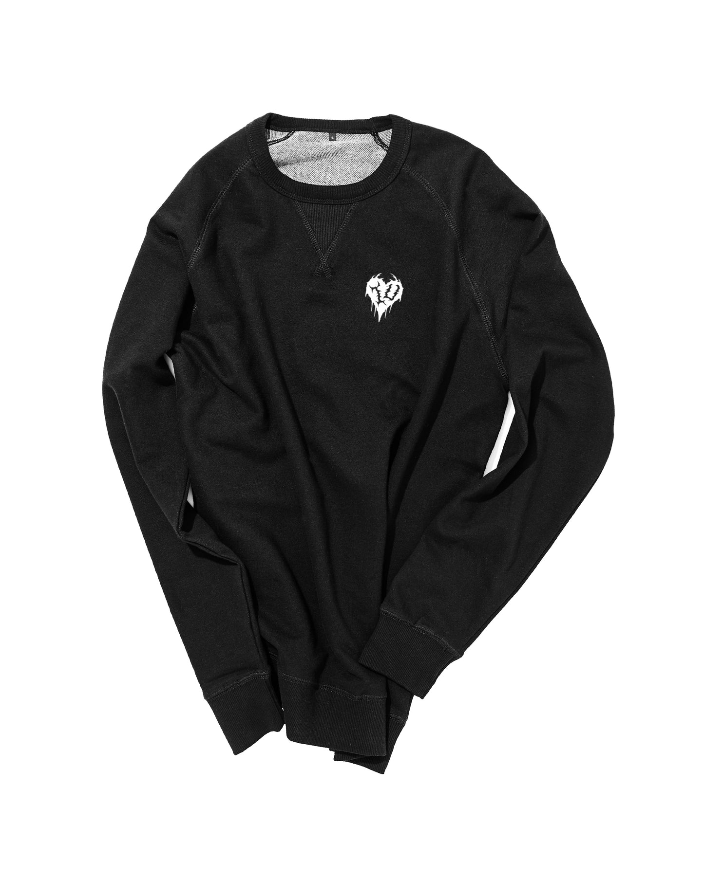 "I HEART U" LIGHT WEIGHT CREW NECK SWEATER
